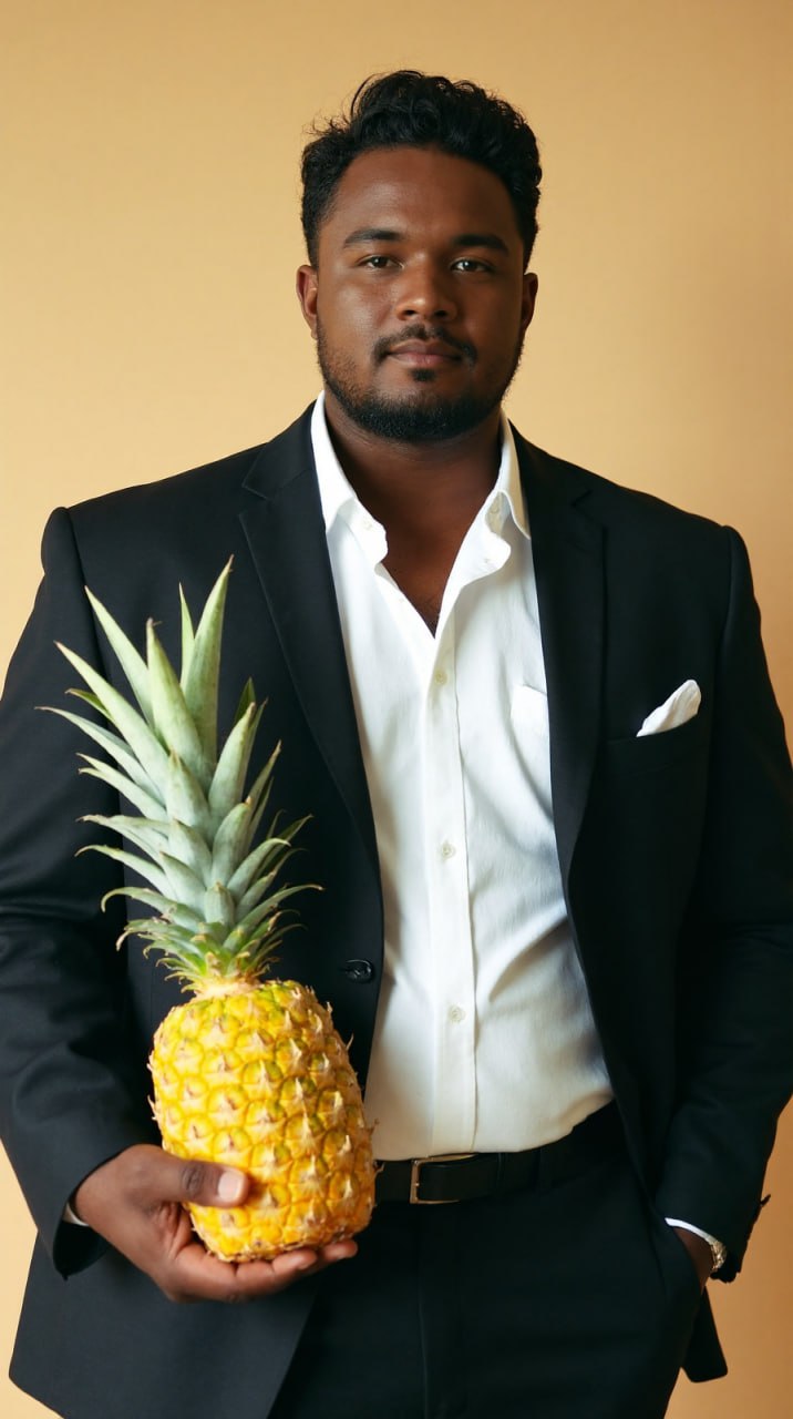 Портрет Шамбака с ананасом